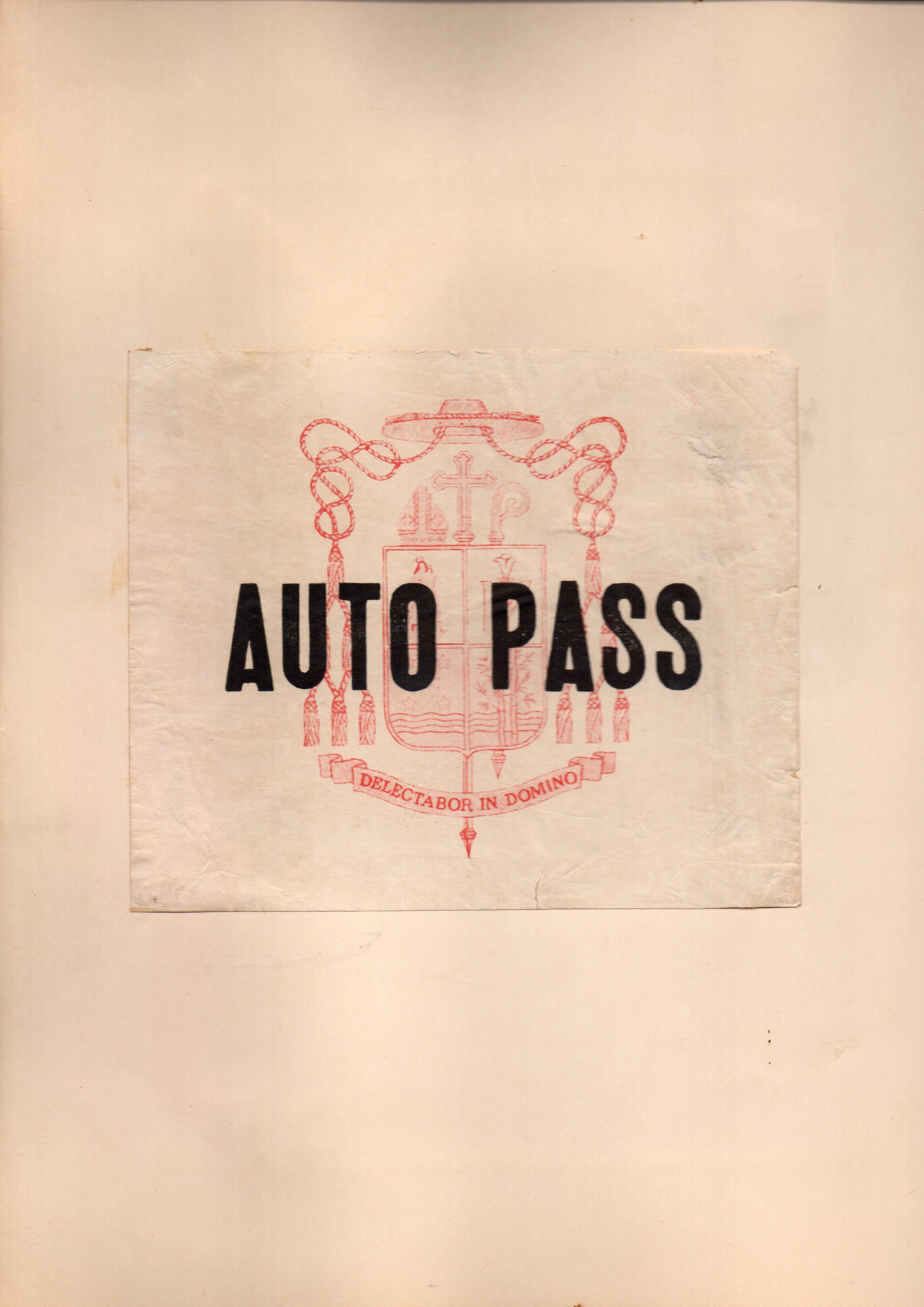 Blessing of the Bishop Residence - Auto Pass